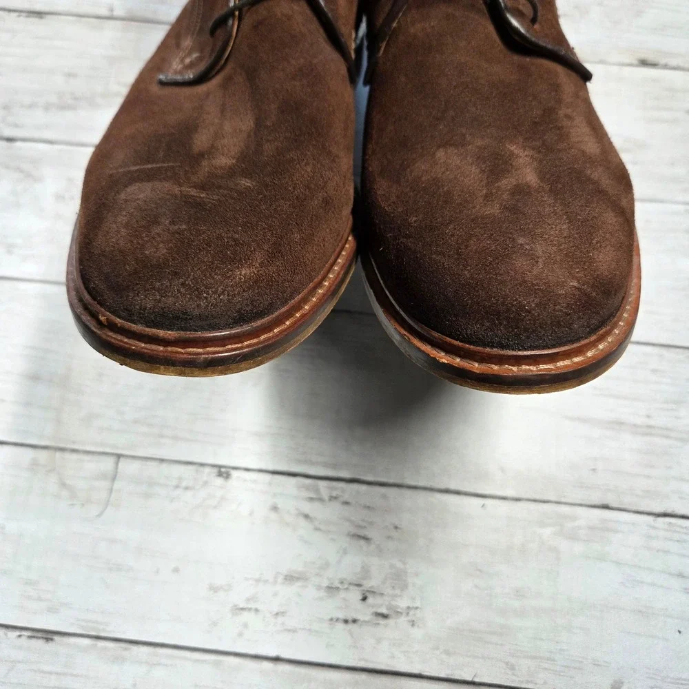 Shoe The Bear Dev Lace Up Boots Suede Mens 44 Brown Ankle Boot